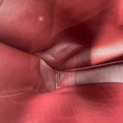 Celine 16 Bag Medium Burgundy Smooth Calfskin Leather With Strap