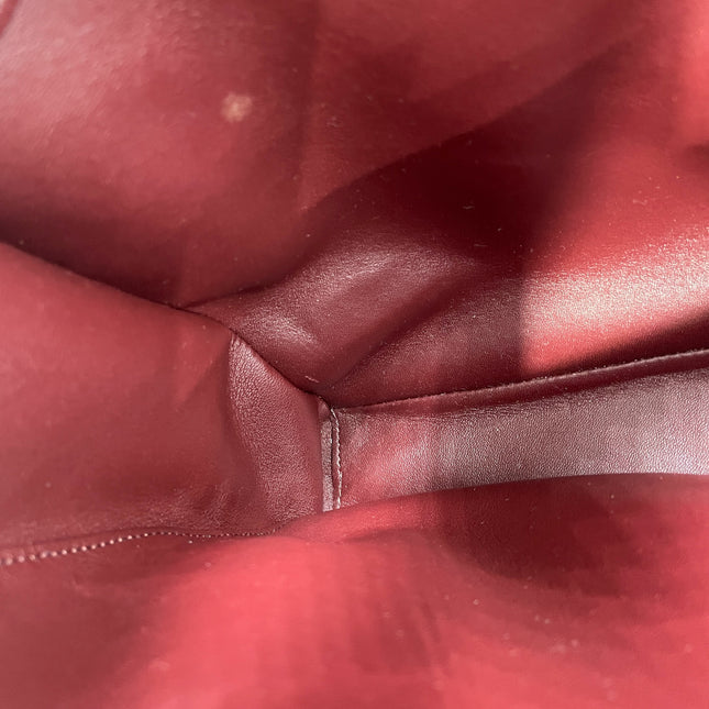 Celine 16 Bag Medium Burgundy Smooth Calfskin Leather With Strap