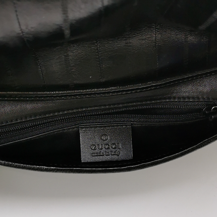 Gucci Jackie 1961 East West Small Leather Shoulder Bag Black