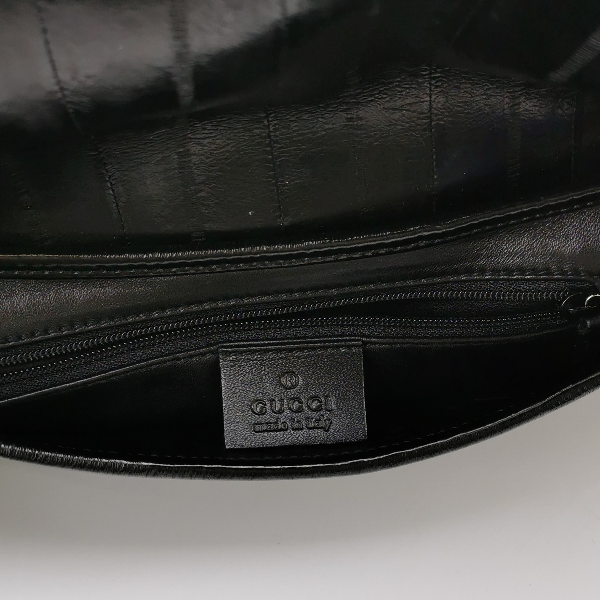 Gucci Jackie 1961 East West Small Leather Shoulder Bag Black