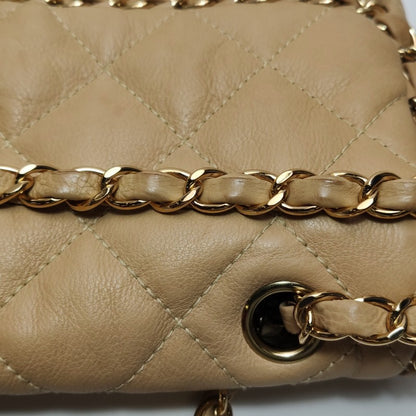 Chanel Chain Me Chain Around Medium Flap Bag Beige Calfskin Leather, 2011