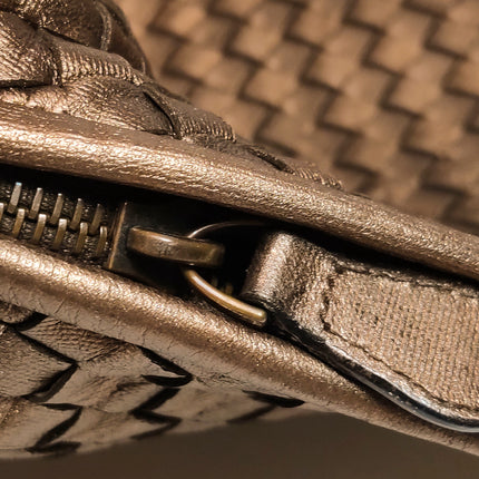 Bottega Veneta Veneta Hobo Metallic Copper Leather Large 47cm