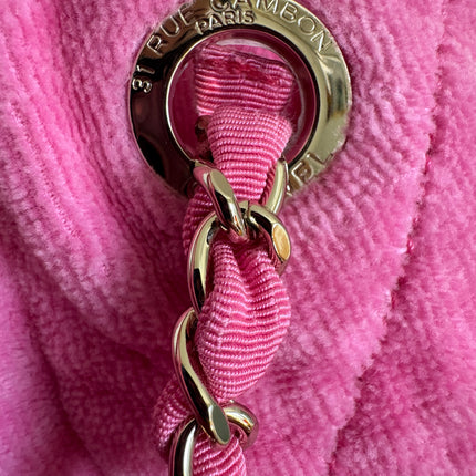 Chanel Coco Beach Quilted Hobo Pink Soft Cloth 2023