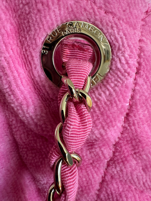 Chanel Coco Beach Quilted Hobo Pink Soft Cloth 2023