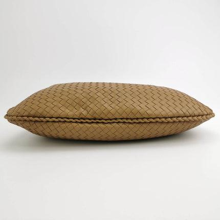 Sold Bottega Veneta Intrecciato Hobo Bag Medium Beige Lambskin leather