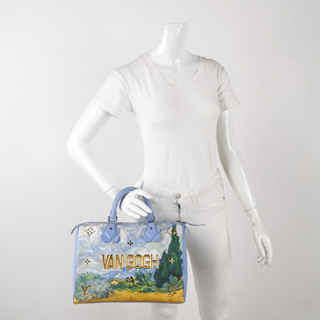 Louis Vuitton x Jeff Koons Speedy 30 Van Gogh Top Handle Bag