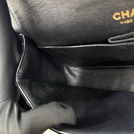 Chanel Classic Flap Medium Black Velvet Gold Hardware, 2014-2015