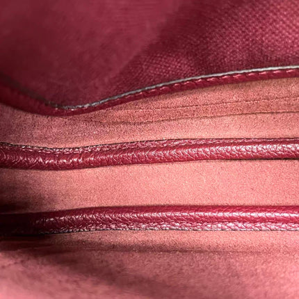 Gucci Jackie 1961 Small Burgundy Grained Leather Shoulder Bag