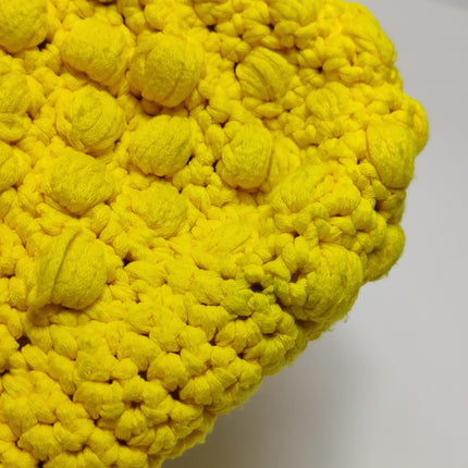 Fendi Mamma Baguette Bag Yellow Crochet Shoulder Bag