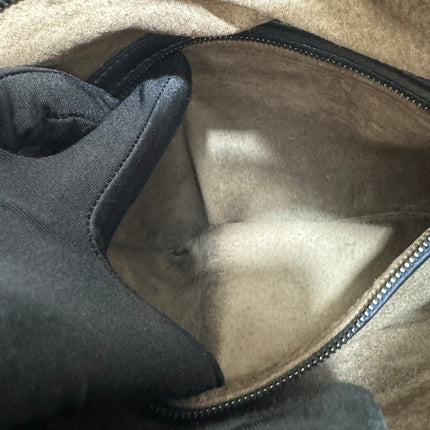 Sold Bottega Veneta Intrecciato Hobo Bag Medium Black Lambskin leather 40cm