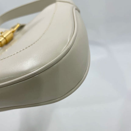 Gucci Jackie 1961 Small Leather Bag White with Strap
