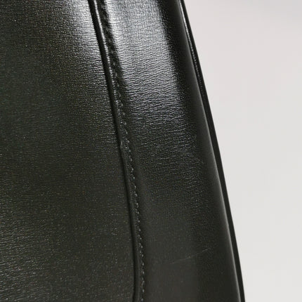 Gucci Jackie 1961 Black Leather Bag Small With Long Strap