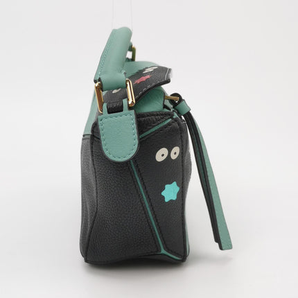 Loewe x Studio Ghibli Collection Susuwatari Mini Puzzle Green Crossbody Bag
