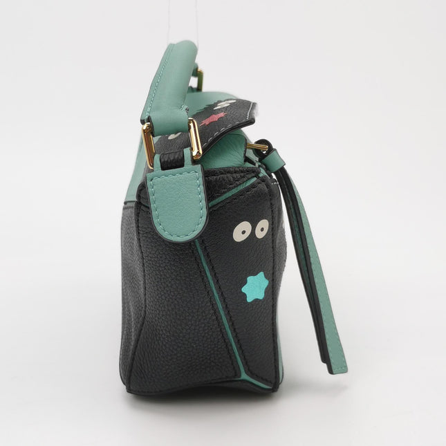 Loewe x Studio Ghibli Collection Susuwatari Mini Puzzle Green Crossbody Bag
