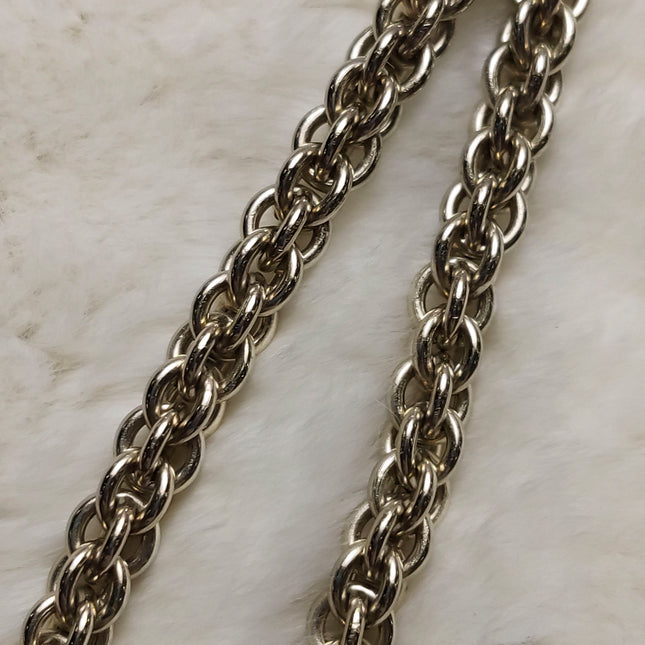 Chanel White Rabbit Fur Kiss Lock Clutch Chain Bag