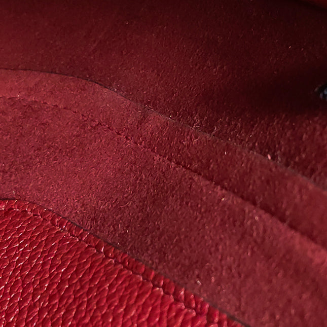 Gucci Jackie 1961 Medium Red Graind Leather Gold Hardware