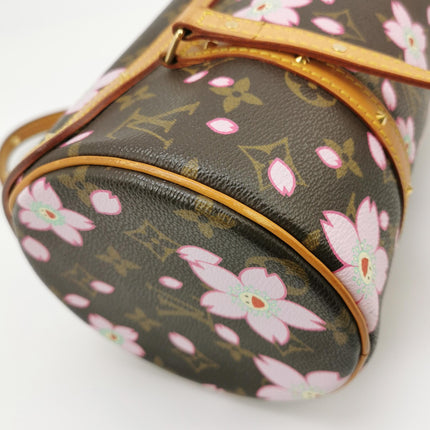 Louis Vuitton x Takashi Murakami Papillon 28 Cherry Blossom Monogram Handbag