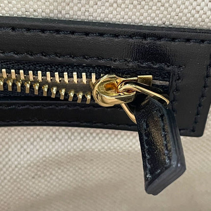 Gucci Jackie 1961 Black & White Leather Bag Small