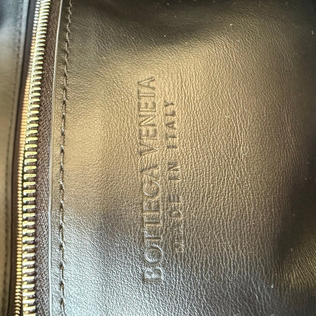 Bottega Veneta Jodie Small Black Lambskin Leather Silver Hardware