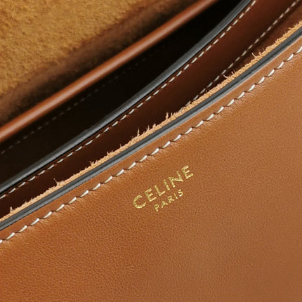 Celine Soft 16 Bag Caramel Natural Tan Smooth Calfskin Leather