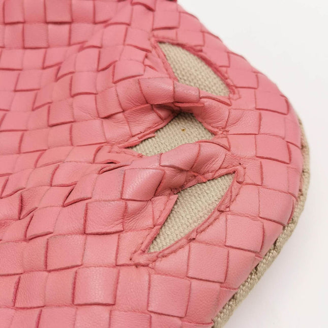 Sold Bottega Veneta Intrecciato Hobo Bag Cherry Blossom Pink Flower Cutout Medium 40cm