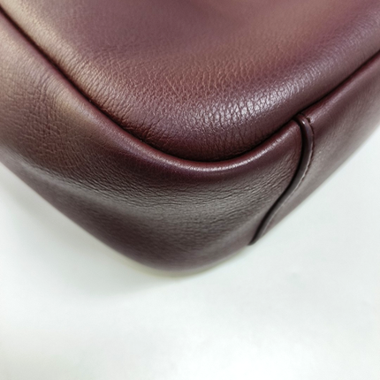 Yves Saint Laurent YSL Le 5 A 7 Hobo Small Burgundy Calfskin Shoulder Bag