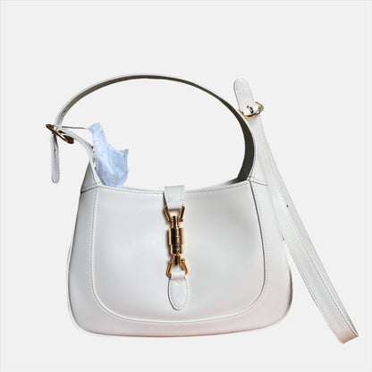 Sold Gucci Jackie 1961 Small Leather Bag with Adjustable Strap White