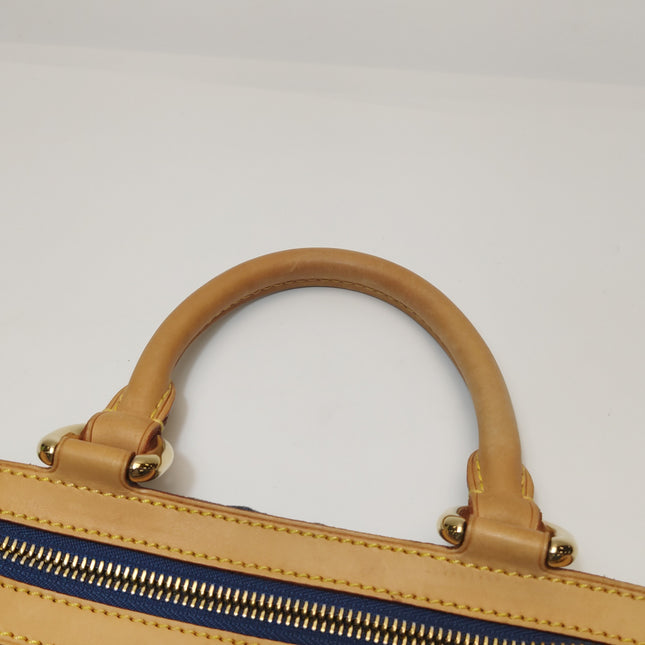 Louis Vuitton Blue Denim Neo Speedy Boston Bag