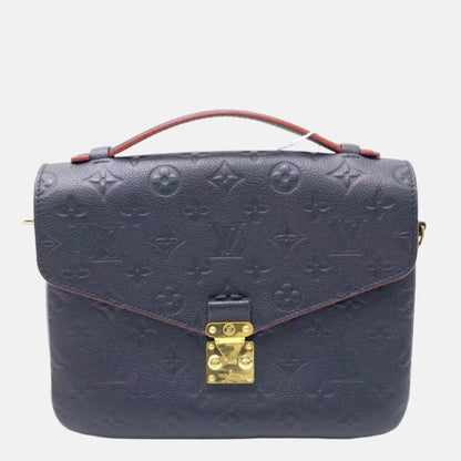 Louis Vuitton Pochette Métis Monogram Empreinte Leather Navy-Luxbags