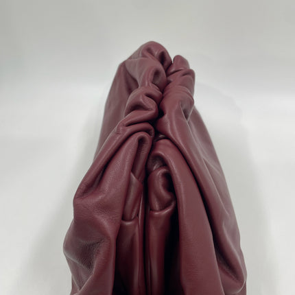 Bottega Veneta Pouch Calfskin Leather Burgundy Large