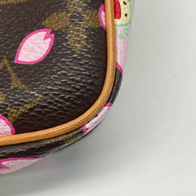 Louis Vuitton x Takashi Murakami Cherry Blossom on Brown Monogram Pochette Accessoire