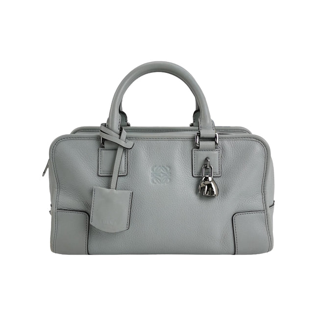 Loewe Amazona 29 Blue Leather Elephant Lock Silver-tone Hardware