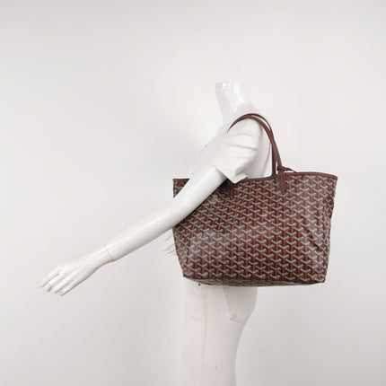 Goyard Saint Louis PM Medium Burgundy Goyardine Tote 2020