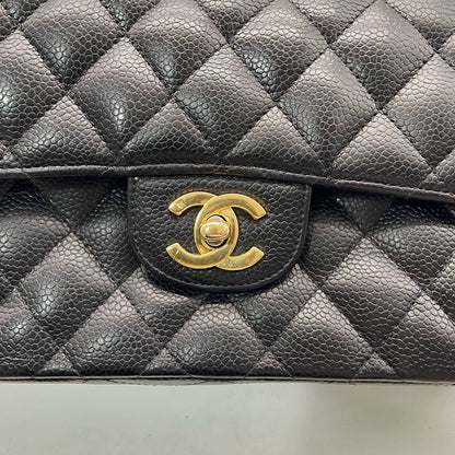 Chanel Classic Flap Small Black Caviar Leather with 24k Gold Hardware, 2004-2005