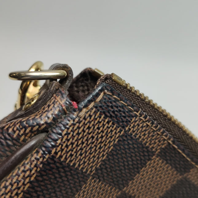 Louis Vuitton Eva Brown Damier Ebene Monogram Shoulder Bag with Strap