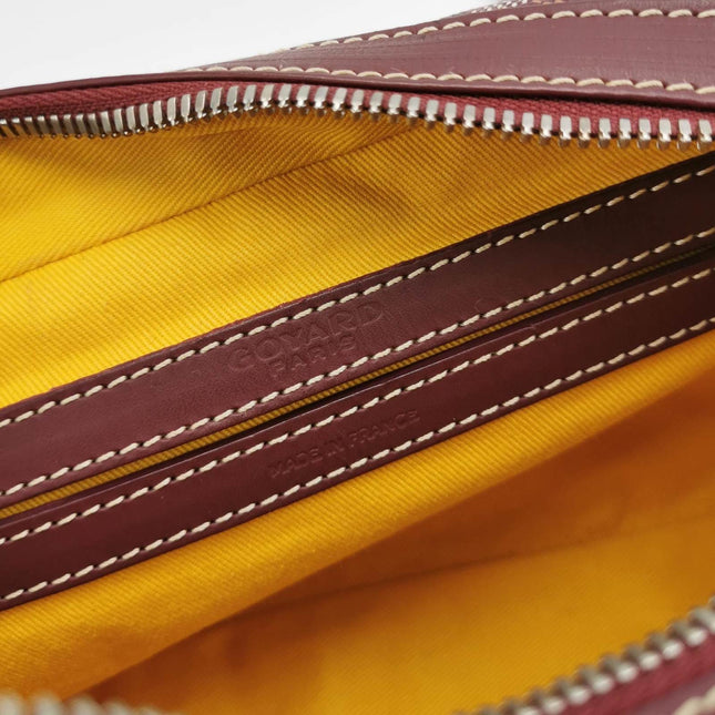Sold Goyard Cap Vert Crossbody Goyardine Burgundy