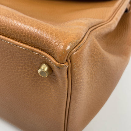 Hermes Kelly 40 Retourne Gold Togo Leather Gold Hardware 1993