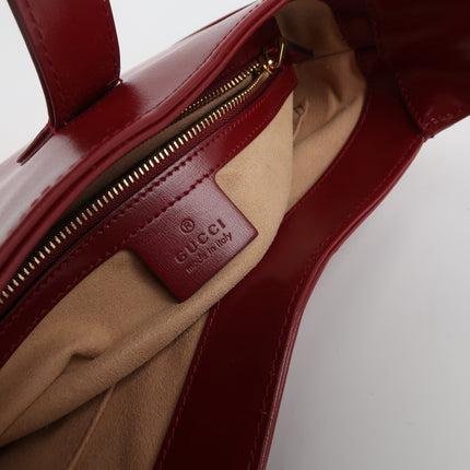 Gucci Jackie 1961 Red Burgundy Leather Bag Small Shoulder Bag