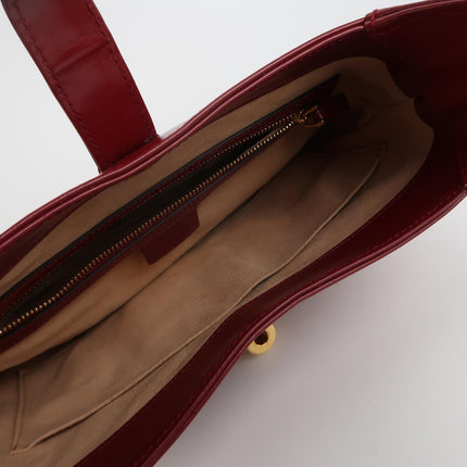 Gucci Jackie 1961 Red Burgundy Leather Bag Small Shoulder Bag