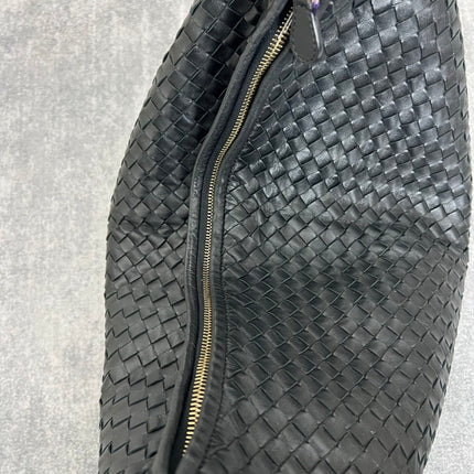 Bottega Veneta Veneta Hobo Maxi Black Leather 52cm