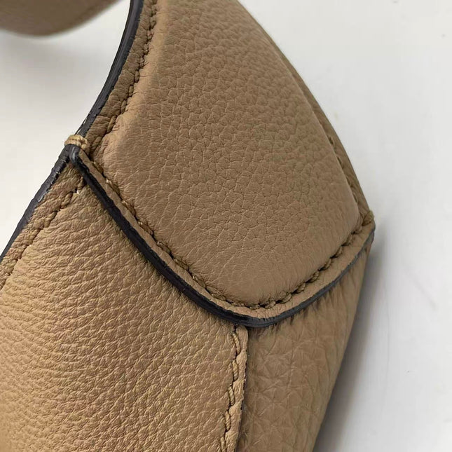 Gucci Jackie Beige Sand Leather Silver Hardware