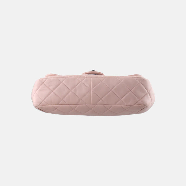 Sold Chanel Classic Flap 2014-2015 Pink Lambskin Leather Medium Shoulder Bag