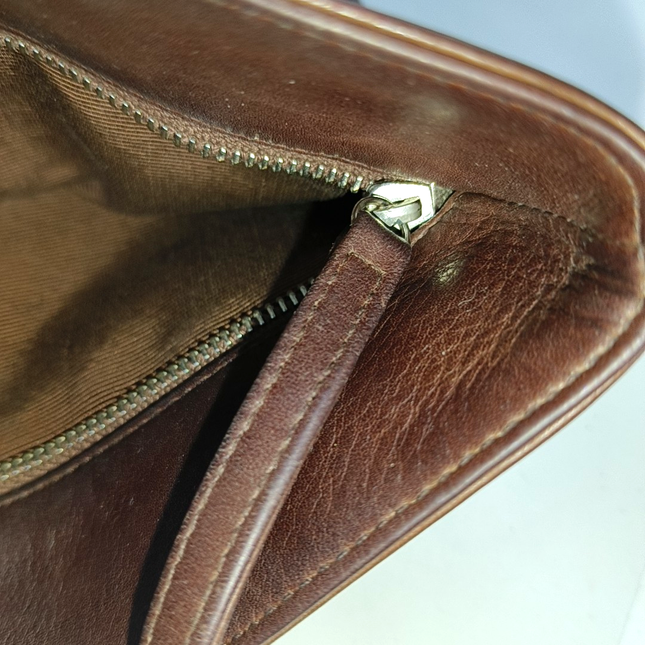 Chanel Vintage Backpack Tan Brown Calfskin Leather