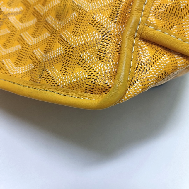 Goyard Anjou Mini Tote Yellow Reversible Leather