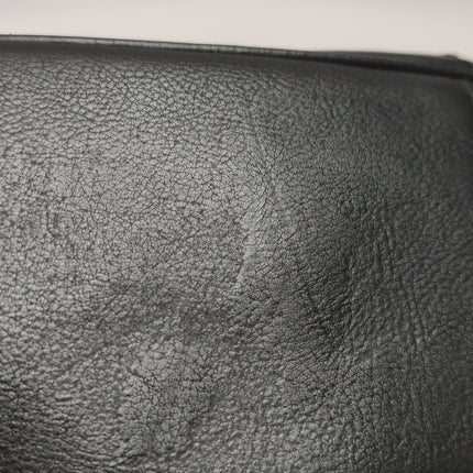 Chanel 2013 Paris-Edinburgh Large Black Flap Calfskin Leather Shoulder Bag