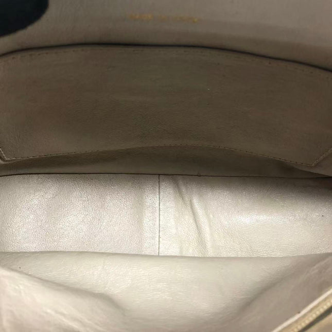 Chanel Medium Camera Case Bag Beige Caviar Leather Gold Hardware
