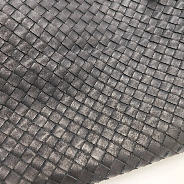 Bottega Veneta Cesta Shopper Tote Intrecciato Black Leather Large 50cm