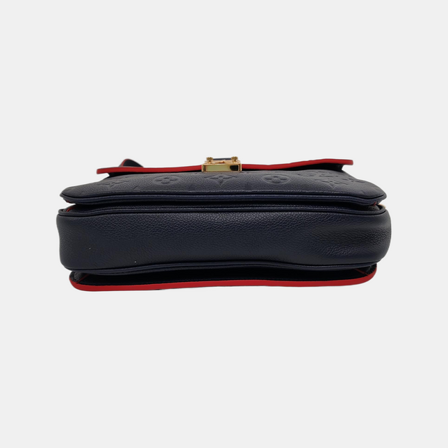 Louis Vuitton Pochette Métis Monogram Empreinte Leather Navy