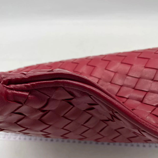 Bottega Veneta Hop Hobo Large Red Intrecciato Leather 45cm