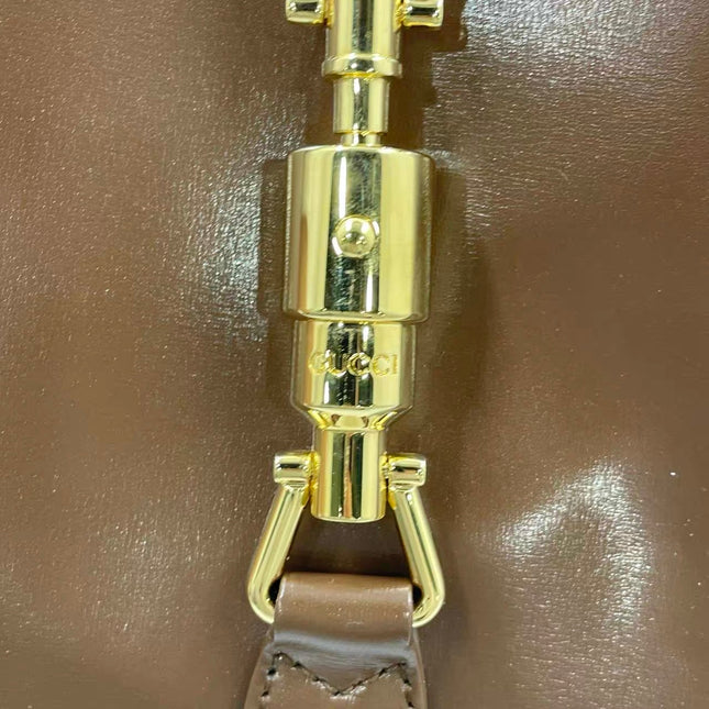 Gucci Jackie 1961 Small Brown Smooth Leather Bag